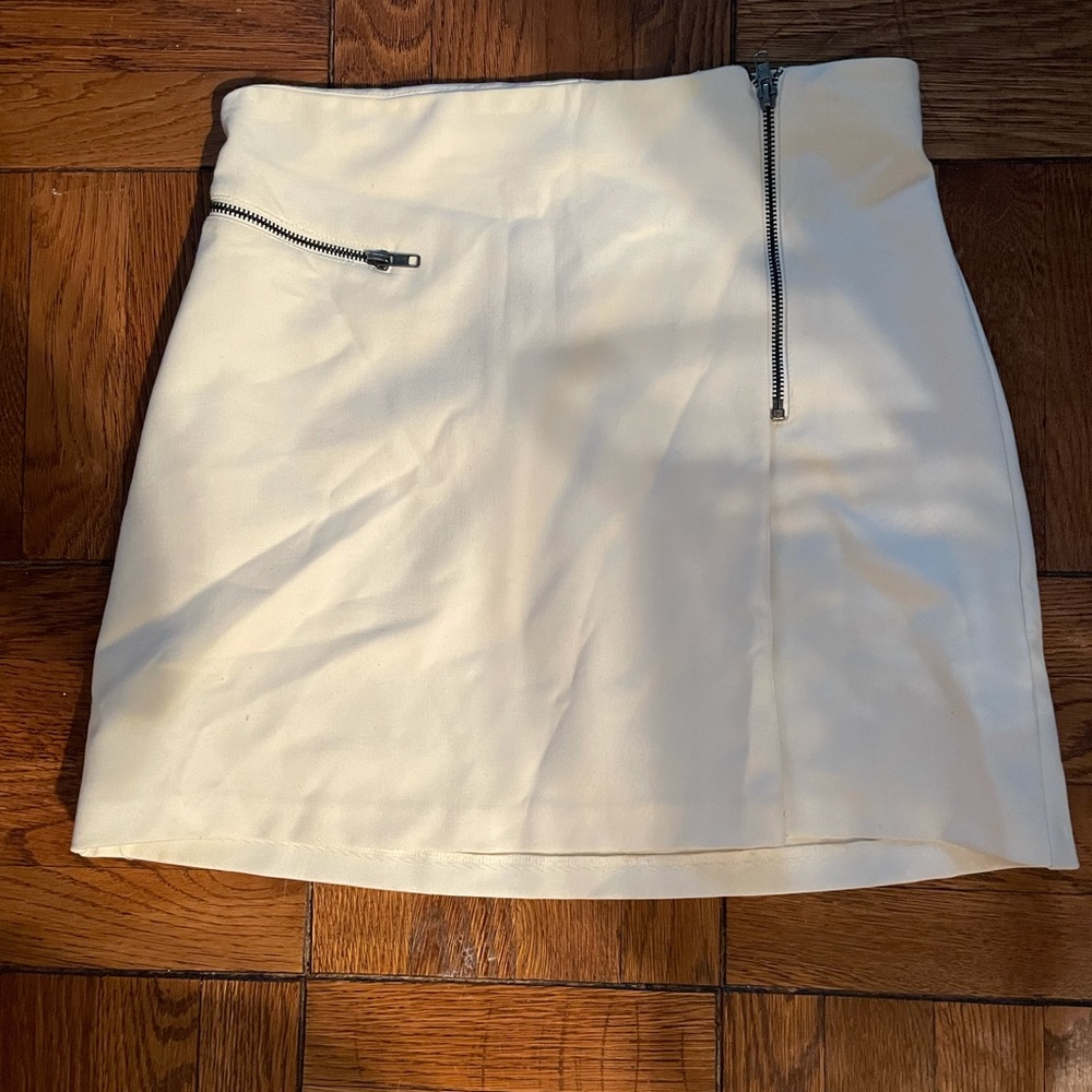 Topshop Zip Miniskirt